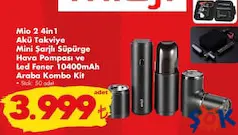 MİO 2 4İN1 AKÜ TAKVİYE MİNİ ŞARJLI SÜPÜRGE HAVA POMPASI VE LED FENER ARABA KOMBO KİT MİO 2 4İN1 AKÜ TAKVİYE MİNİ ŞARJLI SÜPÜRGE HAVA POMPASI VE LED FENER ARABA KOMBO KİT